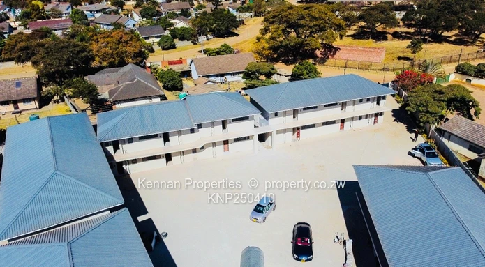 Apartment units in a two storey block of flats for sale in Ashdown Park.