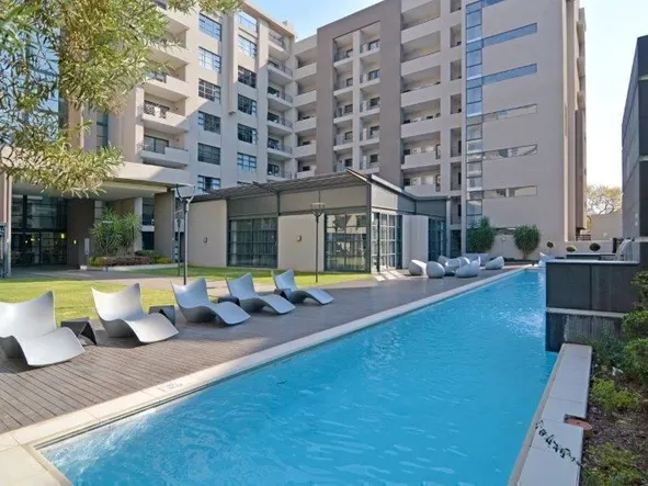 Luxurious upmarket hotel living apartment in Sandton, Johannesburg